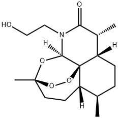 N-(2-Hydroxyethyl)-11-azaartemisinin Struktur