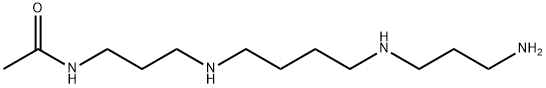 N-[3-[4-(3-aminopropylamino)butylamino]propyl]acetamide Struktur