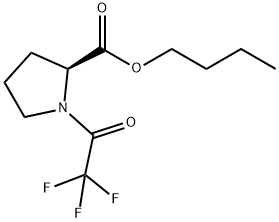 1-(Trifluoroacetyl)-L-proline butyl ester Struktur