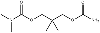 N,N-Dimethylcarbamic acid 3-(carbamoyloxy)-2,2-dimethylpropyl ester Struktur