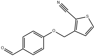 3-[(4-FORMYLPHENOXY)METHYL]THIOPHENE-2-CARBONITRILE price.