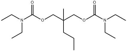 Bis(N,N-diethylcarbamic acid)2-methyl-2-propyltrimethylene ester Struktur