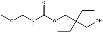 N-Methoxy-N-methylcarbamic acid 2-ethyl-2-(hydroxymethyl)butyl ester Struktur