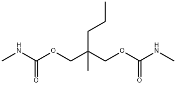 Bis(N-methylcarbamic acid)2-methyl-2-propyltrimethylene ester Struktur