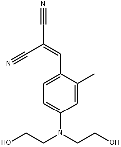 [[4-[bis(2-hydroxyethyl)amino]-2-methylphenyl]methylene]malononitrile  Struktur