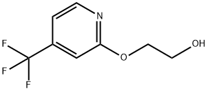 2-([4-(TRIFLUOROMETHYL)-2-PYRIDYL]OXY)ETHAN-1-OL Struktur