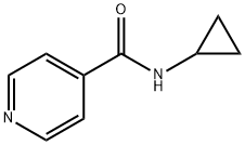 4-Pyridinecarboxamide,N-cyclopropyl-(9CI) Struktur