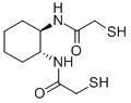 (+/-)-TRANS-1,2-BIS(2-MERCAPTOACETAMIDO)CYCLOHEXANE Struktur