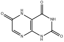 1,5-Dihydro-2,4,6(3H)-pteridinetrione Struktur