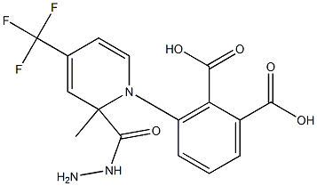 1,2-BENZENEDICARBOXYLIC ACID, MONO[2-METHYL-2-[4-(TRIFLUOROMETHYL)-2-PYRIDINYL]HYDRAZIDE] Struktur