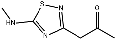 1-(5-METHYLAMINO-[1,2,4]THIADIAZOL-3-YL)-PROPAN-2-ONE Struktur