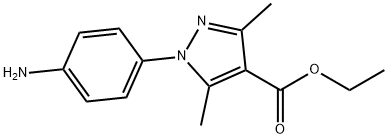 ETHYL 1-(4-AMINOPHENYL)-3,5-DIMETHYL-1H-PYRAZOLE-4-CARBOXYLATE Struktur