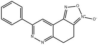 8-PHENYL-4,5-DIHYDRO[1,2,5]OXADIAZOLO[3,4-F]CINNOLIN-3-IUM-3-OLATE Struktur