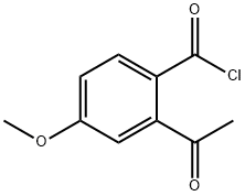 Benzoyl chloride, 2-acetyl-4-methoxy- (9CI) Struktur