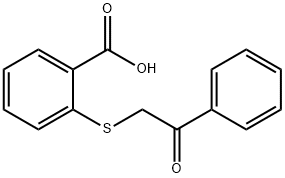 2-[(2-OXO-2-PHENYLETHYL)THIO]BENZOIC ACID Struktur