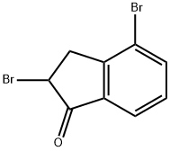 2,4-DIBROMO-2,3-DIHYDRO-1H-INDEN-1-ONE Struktur