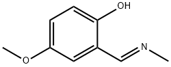 Phenol, 4-methoxy-2-[(E)-(methylimino)methyl]- (9CI) Struktur