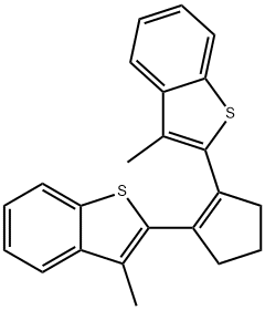 1,2-BIS(3-METHYLBENZO[B]THIOPHEN-2-YL)CYCLOPENT-1-ENE Struktur