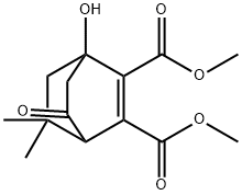 1-Hydroxy-8,8-dimethyl-5-oxobicyclo[2.2.2]oct-2-ene-2,3-dicarboxylic acid dimethyl ester Struktur