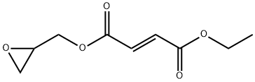 Fumaric acid 1-ethyl 4-[(oxiran-2-yl)methyl] ester Struktur