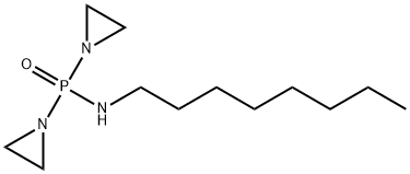 Bis(1-aziridinyl)(octylamino)phosphine oxide Struktur