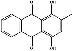 1,4-DIHYDROXY-2-METHYLANTHRAQUINONE Struktur