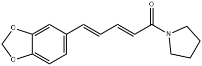 N-[10-(13,14-Methylenedioxyphenyl)-7(E),9(Z)-pentadienoyl]-pyrrolidine Struktur