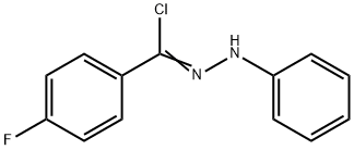 Benzoyl chloride p-fluoro-, phenylhydrazone Struktur