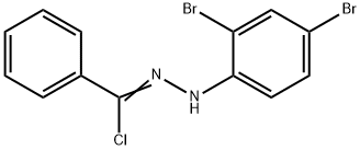 Benzoyl chloride (2,4-dibromophenyl)hydrazone Struktur