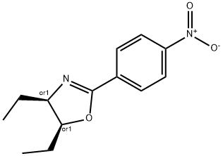 2-Oxazoline, 4,5-diethyl-2-(p-nitrophenyl)-, cis- Struktur