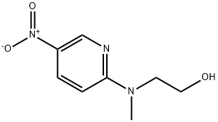 2-[N-methyl-N-(5-nitro-2-pyridyl)amino]ethanol  Struktur