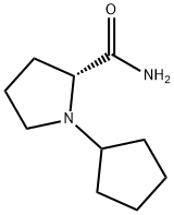 2-Pyrrolidinecarboxamide,1-cyclopentyl-,(2R)-(9CI) Struktur