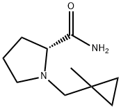 2-Pyrrolidinecarboxamide,1-[(1-methylcyclopropyl)methyl]-,(2R)-(9CI) Struktur