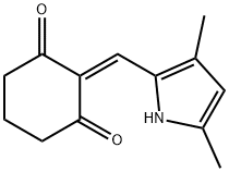 1,3-Cyclohexanedione, 2-[(3,5-dimethyl-1H-pyrrol-2-yl)methylene]- (9CI) Struktur