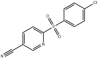 2-(4-CHLOROBENZENESULPHONYL)PYRIDINE-5-CARBONITRILE Struktur