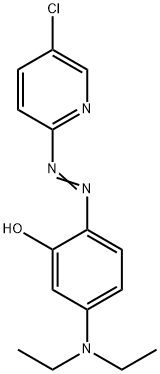 2-(5-Chloro-2-pyridylazo)-5-diethylaminophenol Struktur