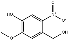 Benzenemethanol, 4-hydroxy-5-methoxy-2-nitro- Struktur