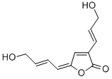 5-(4-Hydroxy-2-butenylidene)-3-(3-hydroxy-1-propenyl)furan-2(5H)-one Struktur