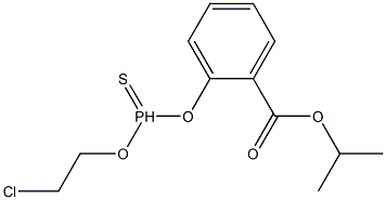 2-[[Chloro(ethoxy)phosphinothioyl]oxy]benzoic acid 1-methylethyl ester Struktur