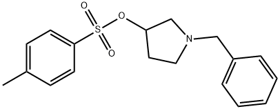 3-Pyrrolidinol, 1-(phenylMethyl)-, 4-Methylbenzenesulfonate (ester) Struktur