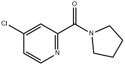 4-Chloro-2-[(pyrrolidin-1-yl)carbonyl]pyridine Struktur