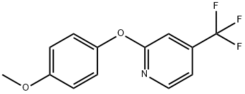 PYRIDINE, 2-(4-METHOXYPHENOXY)-4-(TRIFLUOROMETHYL)- Struktur