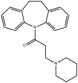 10,11-Dihydro-5-(3-piperidinopropionyl)-5H-dibenz[b,f]azepine Struktur