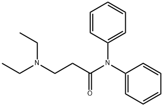 N,N-Diphenyl-3-(diethylamino)propanamide Struktur