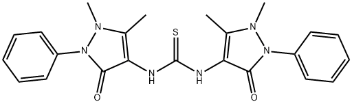 1,3-BIS-(1,5-DIMETHYL-3-OXO-2-PHENYL-2,3-DIHYDRO-1H-PYRAZOL-4-YL)-THIOUREA Struktur