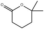 6,6-Dimethyltetrahydro-2H-pyran-2-one Struktur