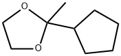 1,3-Dioxolane,  2-cyclopentyl-2-methyl- Struktur