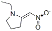 N-Ethyl-2-nitromethylene pyrrolidine Struktur