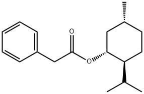 [1R-(1alpha,2beta,5alpha)]-p-menthyl phenylacetate  Struktur