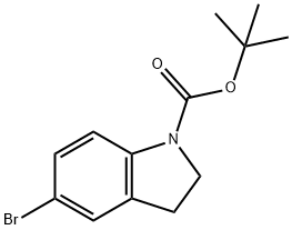 tert-butyl 5-bromoindoline-1-carboxylate Struktur